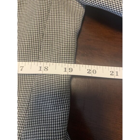 Burberrys Vintage Houndstooth Wool Blazer Jacket Two-Button Cl. Gray Kutler Clot - Picture 8 of 11